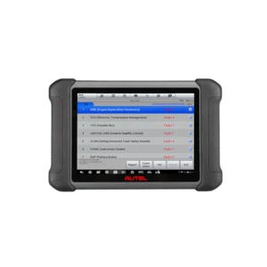 Autel diagnostic scan tool displaying engine control unit faults